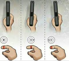 controlar gatilho - posicao certa dedo no gatilho arma de fogo clube de tiro 40